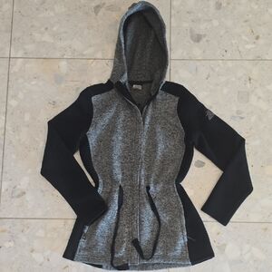 ZeroXposur Heather Gray and Black Hooded Utility Jacket